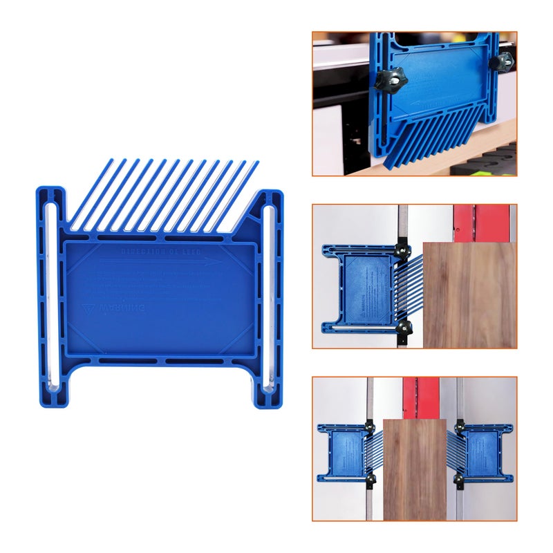GREATUS PRS3020 Featherboard Replacement for Kreg Compatible with Standard 3/8" x 3/4" T-slot and Miter Slot on Tablesaws, Router Tables, Band Saws,Blue, Pack of 2 - Image 5